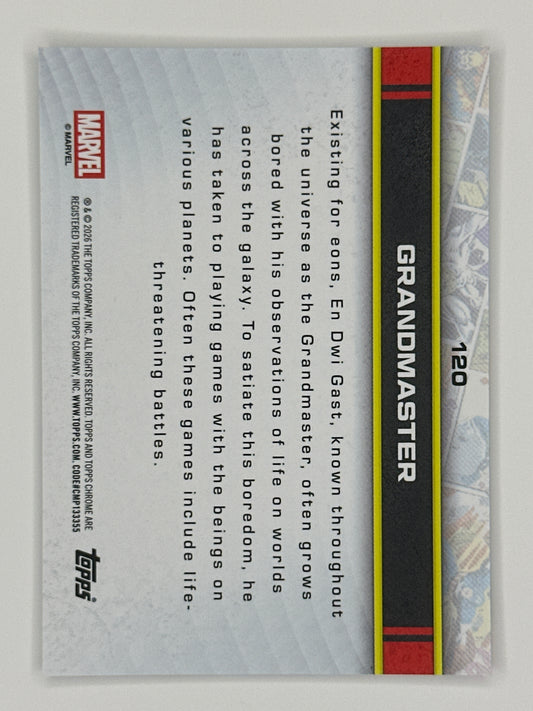 2026 Topps Marvel Chrome 120 Grandmaster Base Card