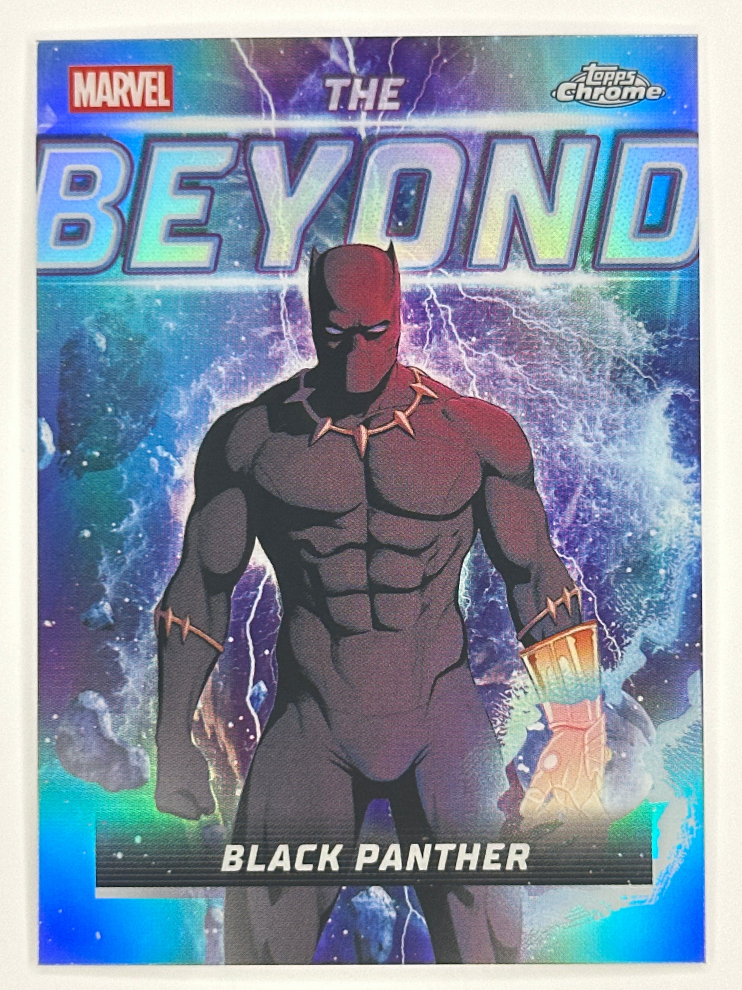 2026 Topps Marvel Chrome TB-09 Black Panther The Beyond Refractor Card