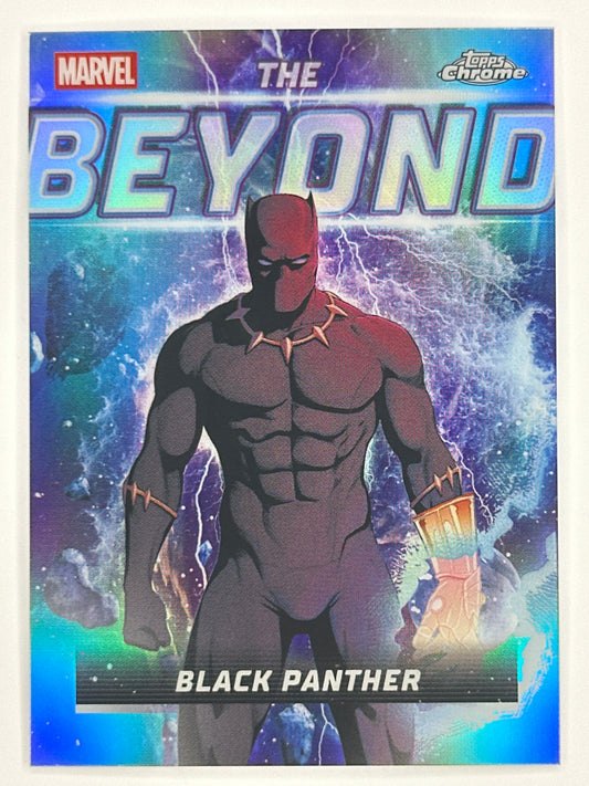 2026 Topps Marvel Chrome TB-09 Black Panther The Beyond Refractor Card