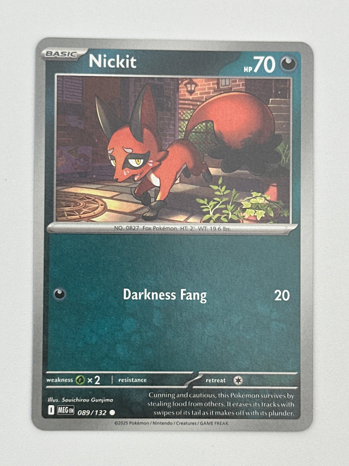 Pokémon Trading Card Game Mega Evolution MEG 089/132 Nickit Base Card