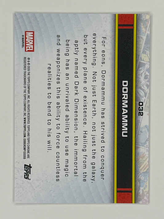 2026 Topps Marvel Chrome 032 Dormammu Base Card