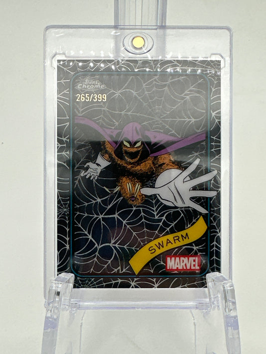 Marvel Topps Chrome Swarm Spider Web Refractor /399