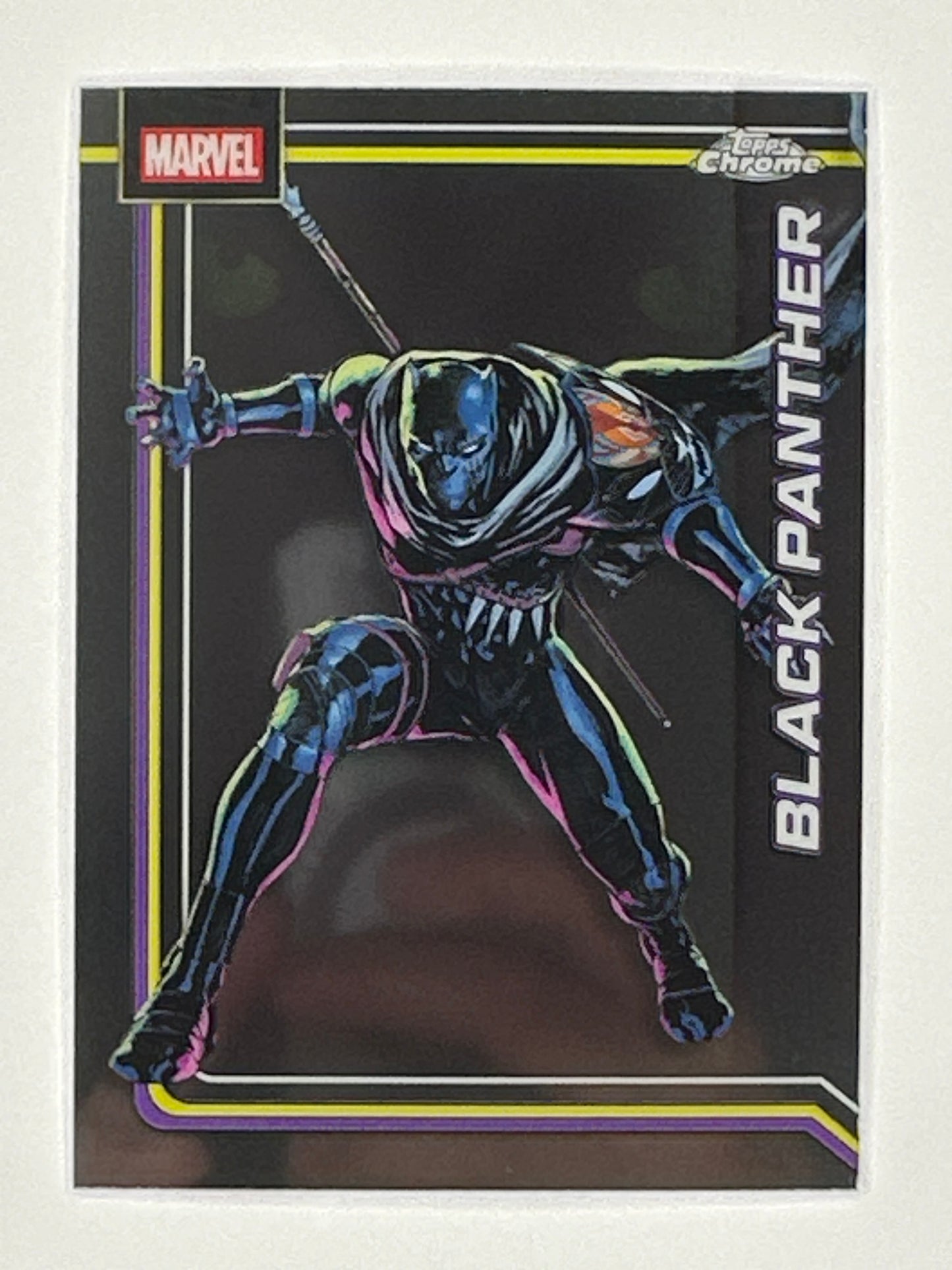 2026 Topps Marvel Chrome 015 Black Panther Base Card