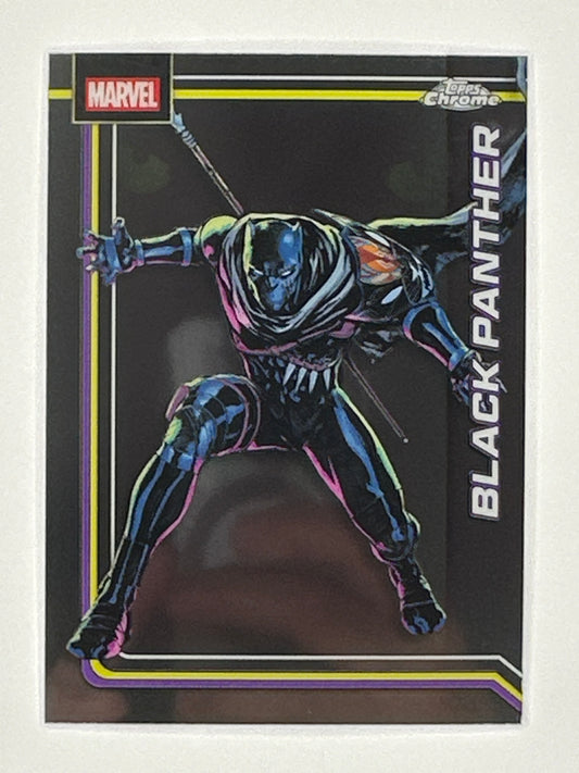 2026 Topps Marvel Chrome 015 Black Panther Base Card