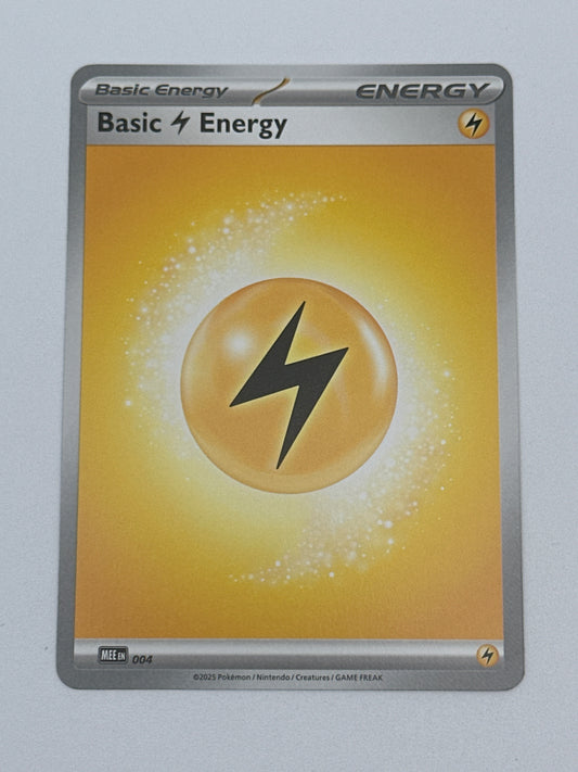 Pokémon Trading Card Game Mega Evolution MEE 004 Basic Lightning Energy Base Card