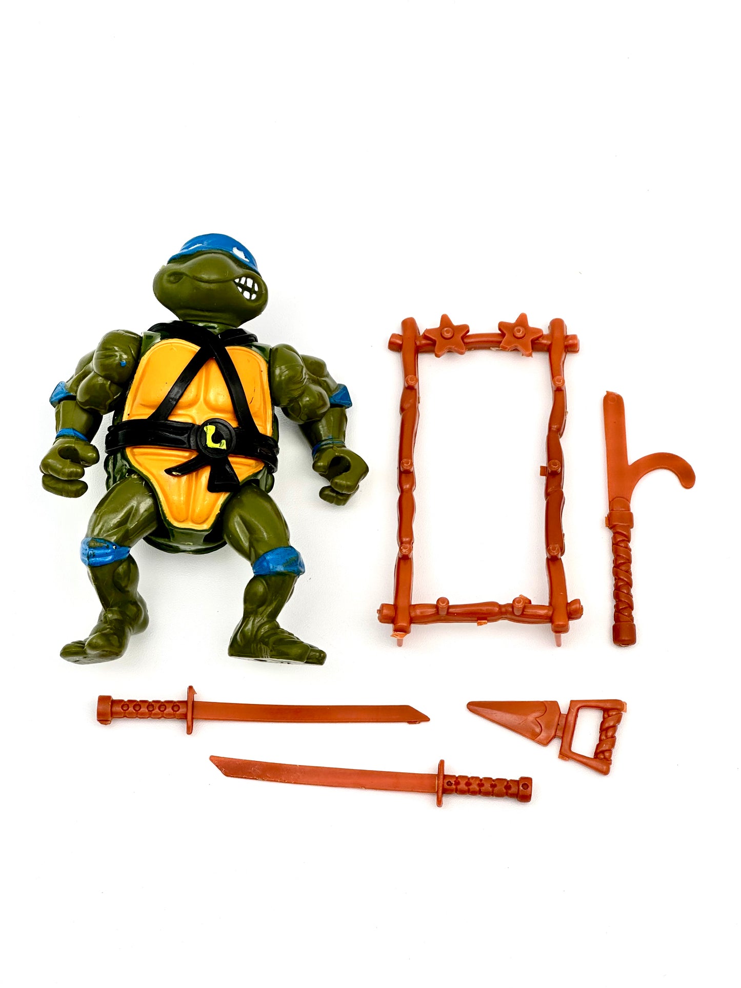 Vintage 1988 TMNT Leonardo Action Figure – Playmates Teenage Mutant Ninja Turtles