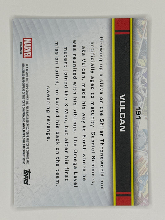 2026 Topps Marvel Chrome 191 Vulcan Base Card