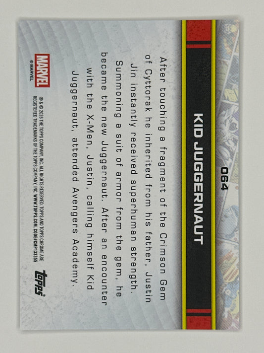 2026 Topps Marvel Chrome 064 Kid Juggernaut Base Card