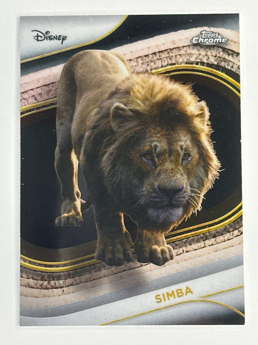 2025 Topps Disney Chrome 195 Simba Base Card