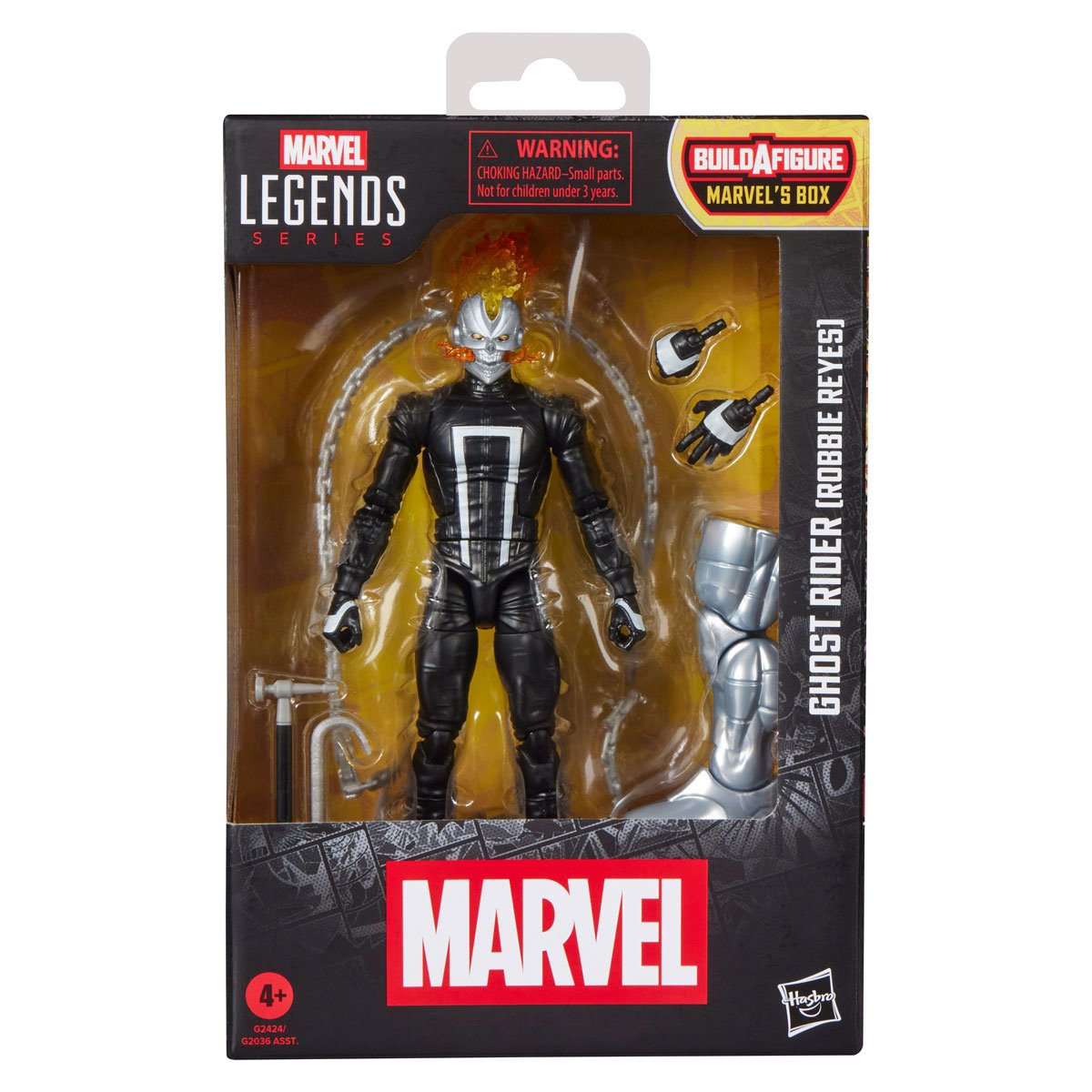Marvel Legends Ghost Rider (Robbie Reyes) 6-Inch Action Figure – Marvel’s Box BAF by Hasbro