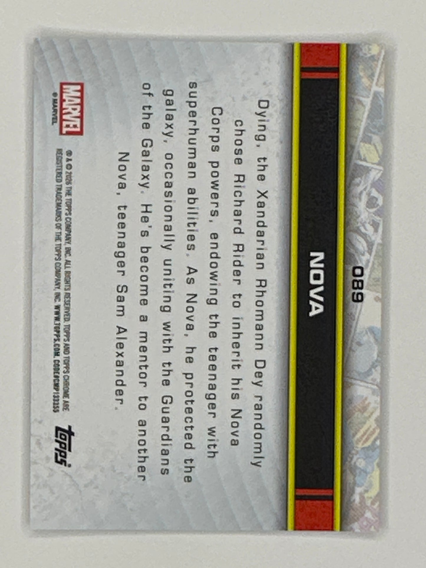 2026 Topps Marvel Chrome 089 Nova Base Card