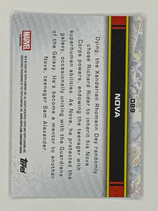 2026 Topps Marvel Chrome 089 Nova Base Card
