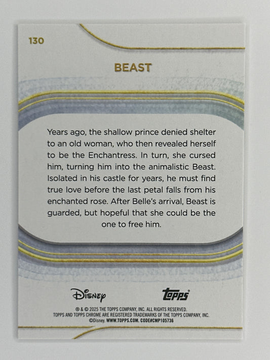 2025 Topps Disney Chrome 130 Beast Base Card