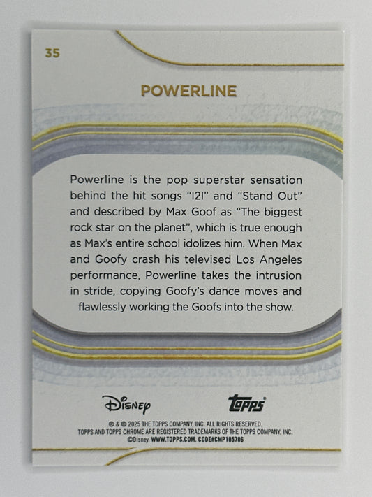 2025 Topps Disney Chrome 035 Powerline Base Card