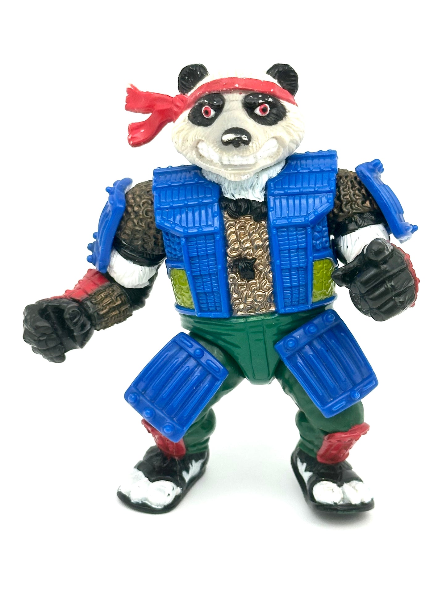Vintage 1990 TMNT Panda Khan Action Figure – Near Complete Original Playmates Release