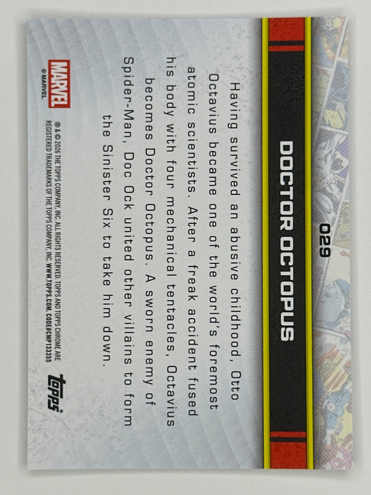 2026 Topps Marvel Chrome 029 Doctor Octopus Base Card