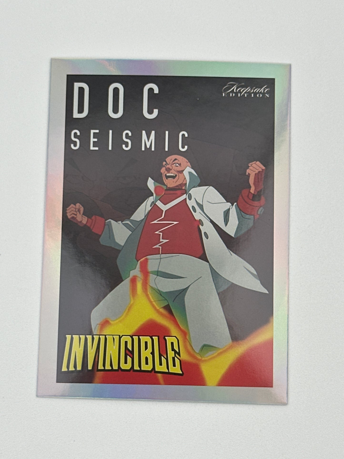 2025 Invincible Season 1 Keepsake Trading Card #191 Doc Seismic Villain Silver Foil Card