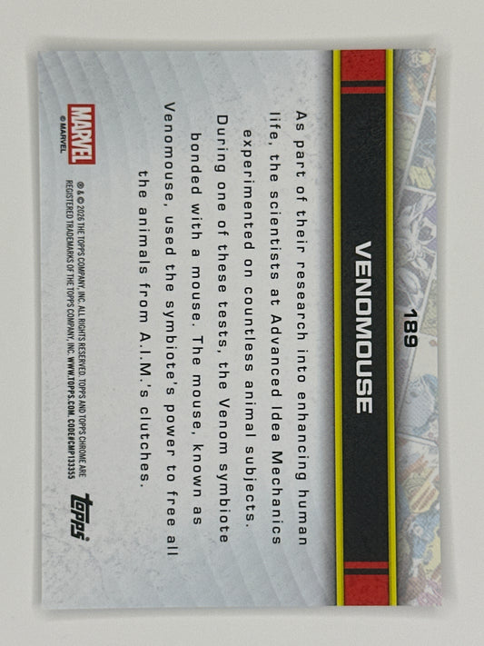 2026 Topps Marvel Chrome 189 Venomouse Base Card