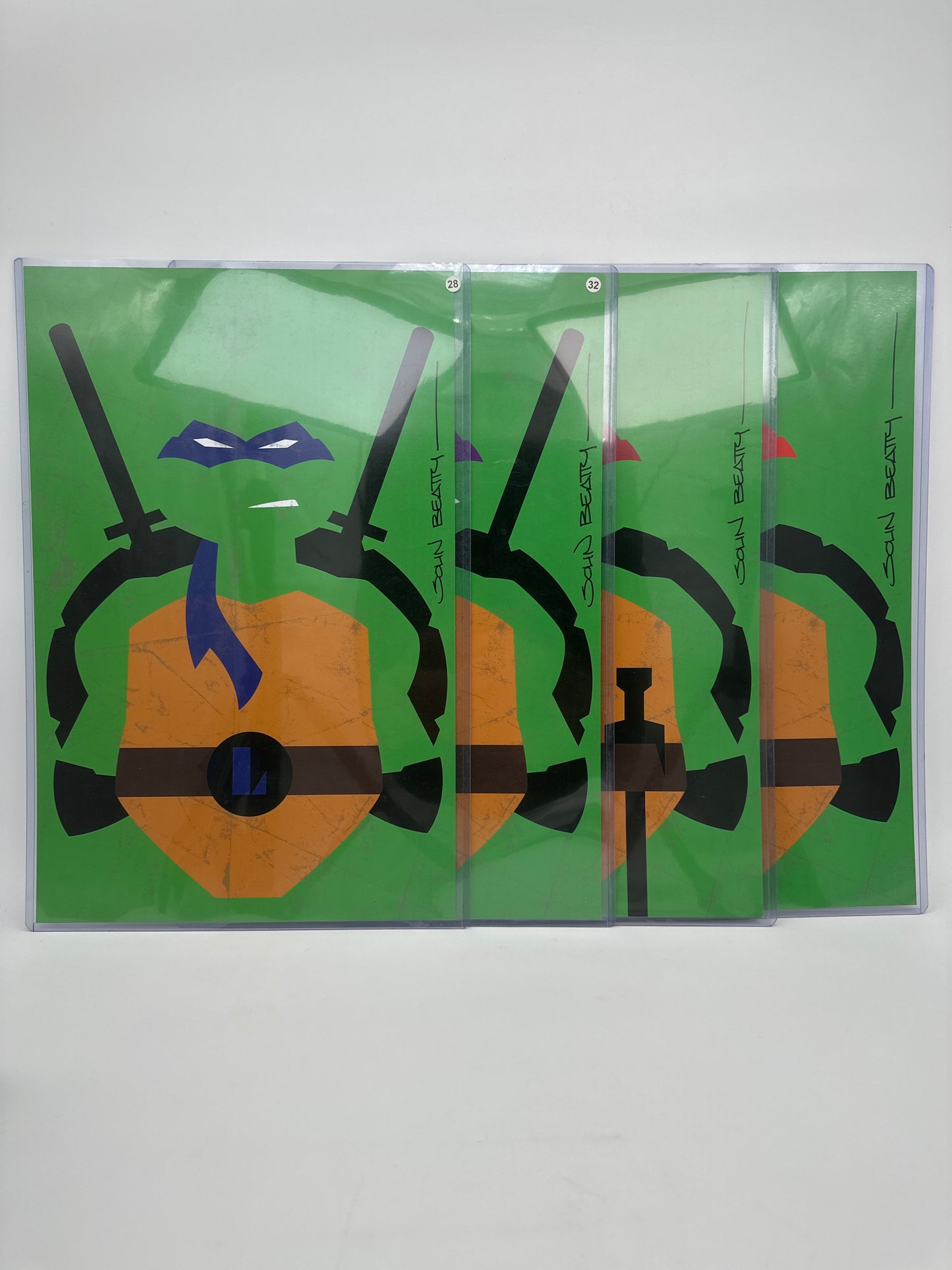 TMNT Minimal Art Print Set - Signed John Beatty