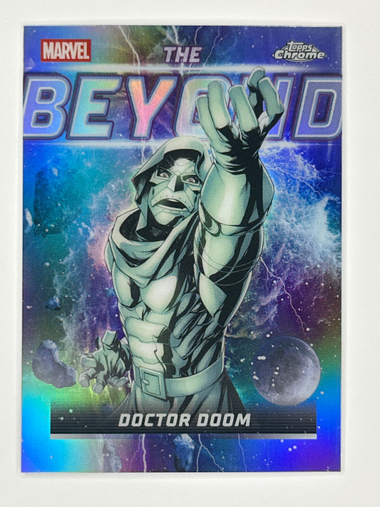 2026 Topps Marvel Chrome TB-12 Doctor Doom The Beyond Refractor Card