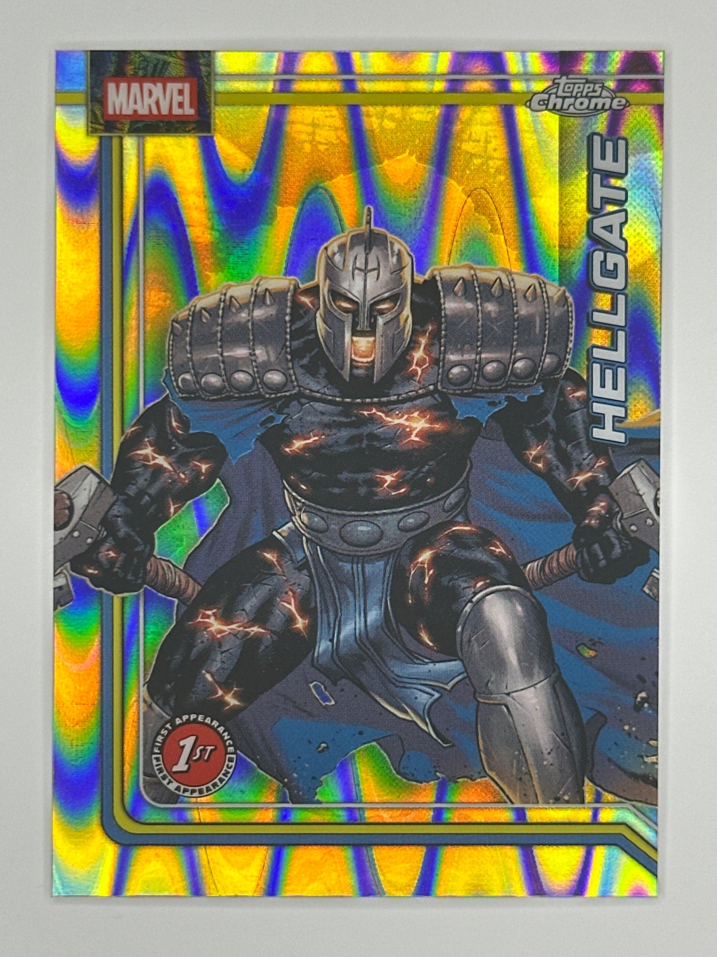 2026 Topps Marvel Chrome 124 Hellgate RayWave Refractor Card