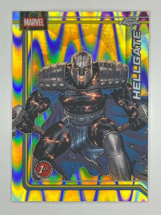 2026 Topps Marvel Chrome 124 Hellgate RayWave Refractor Card