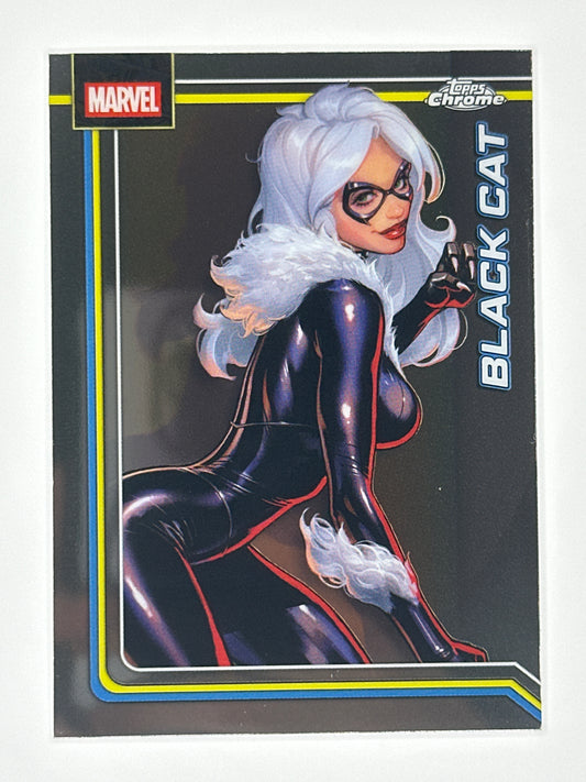 2026 Topps Marvel Chrome 013 Black Cat Base Card