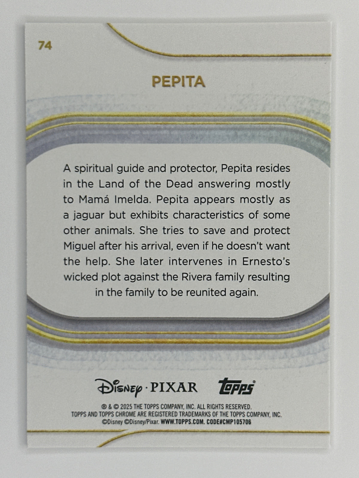 2025 Topps Disney Chrome 074 Pepita Base Card
