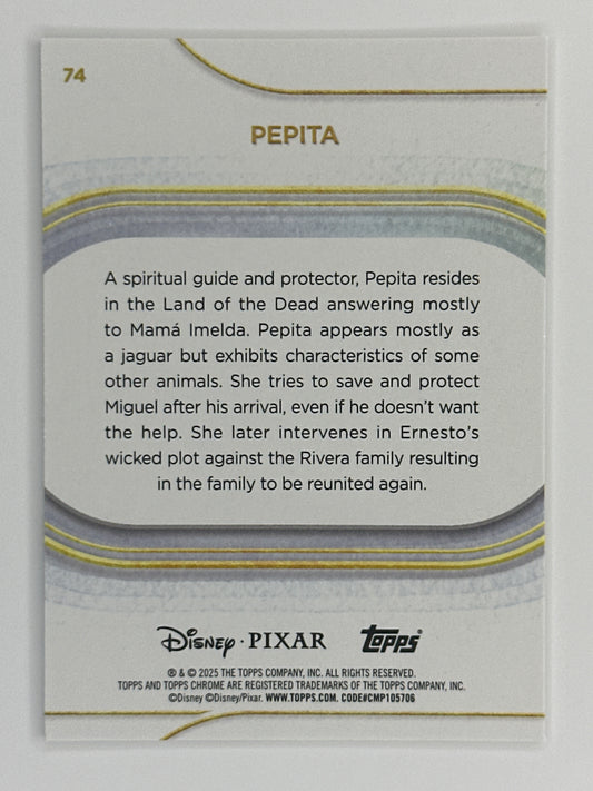 2025 Topps Disney Chrome 074 Pepita Base Card