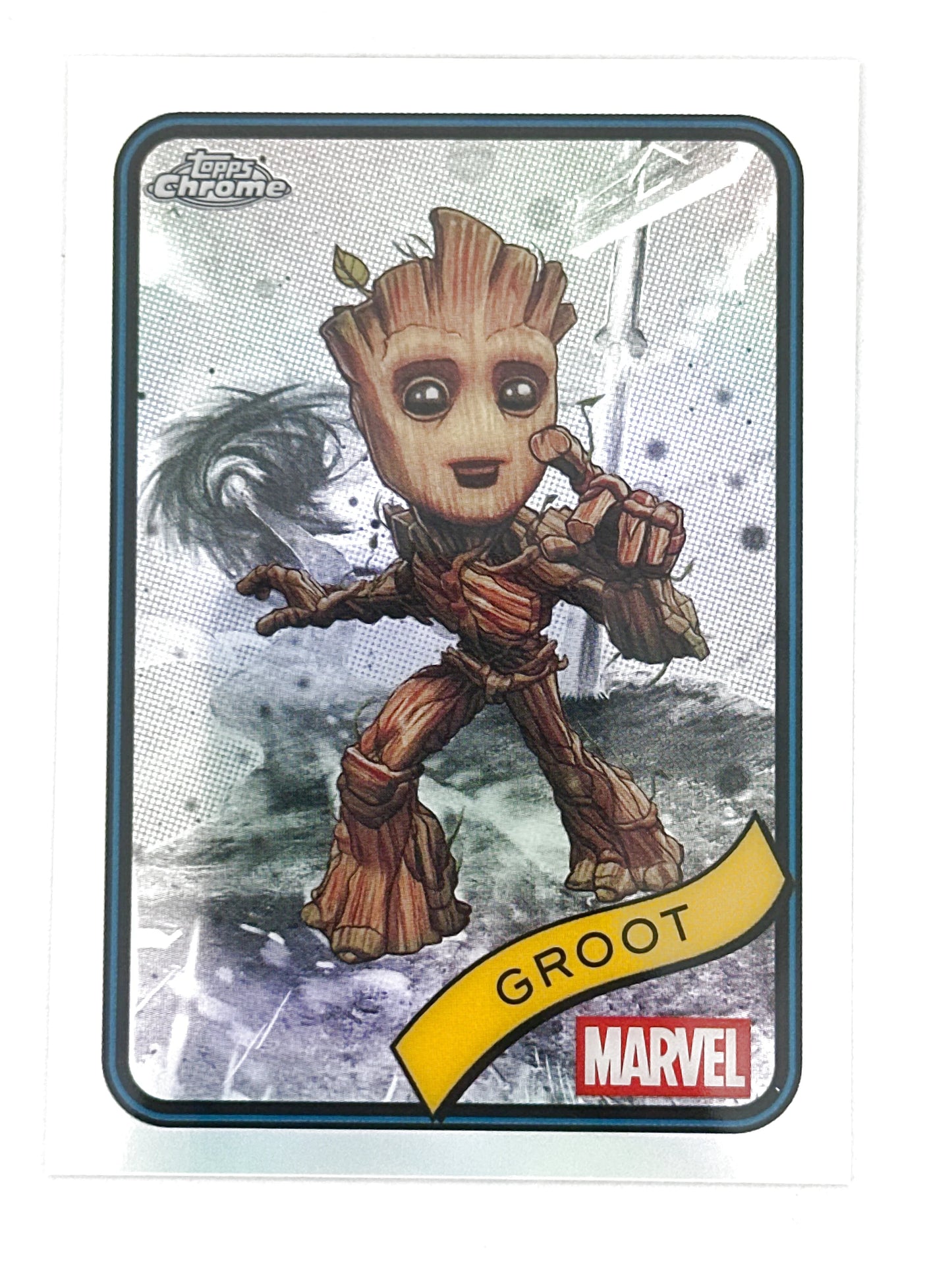 2025 Topps Marvel Chrome #035 Groot Base Refractor