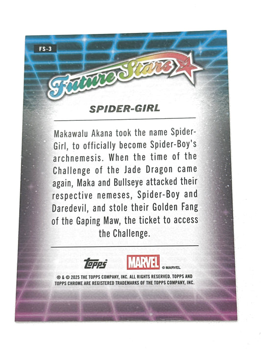 2025 Topps Marvel Chrome #000FS-3 Spider-Girl Future Stars