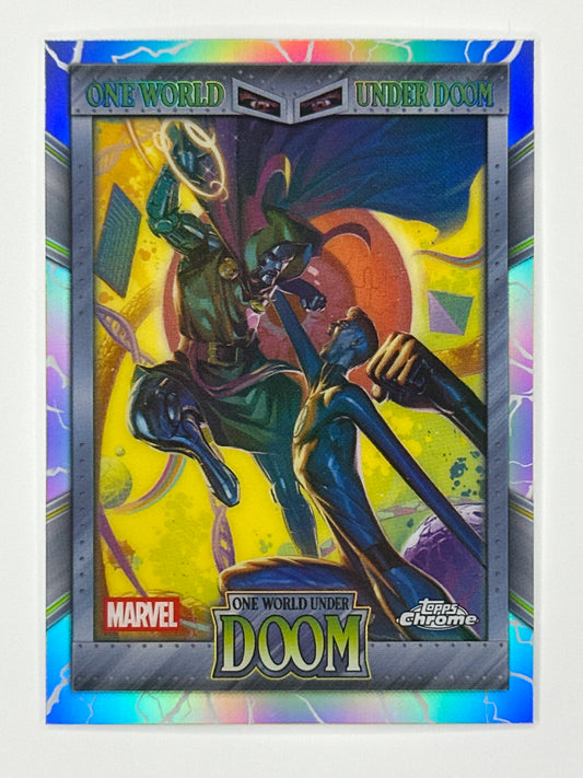 2026 Topps Marvel Chrome OW-19 One World Under Doom Refractor Card