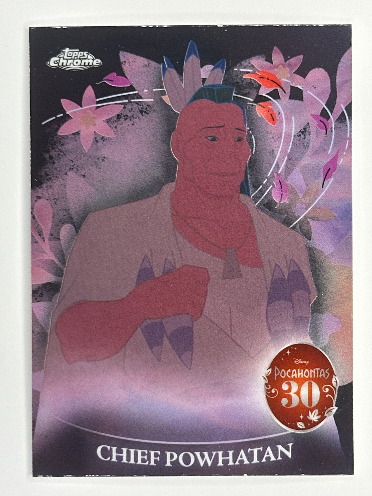 2025 Topps Disney Chrome PH-4 Pocahontas 30 Refractor Card