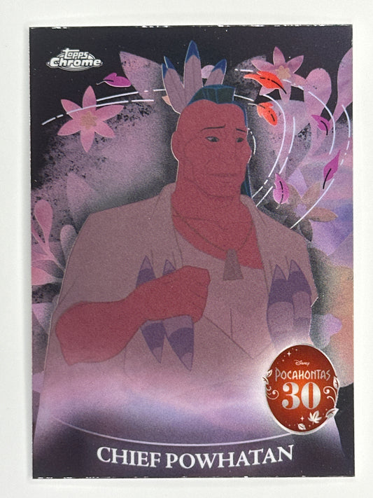 2025 Topps Disney Chrome PH-4 Pocahontas 30 Refractor Card