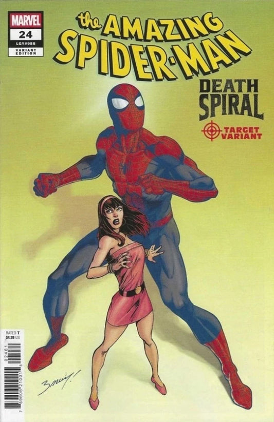 AMAZING SPIDER-MAN #24 MARK BAGLEY CLASSIFIED TARGET VARIANT [DS]