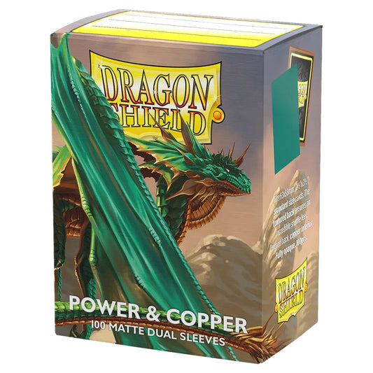 Dragon Shield Dual Matte Sleeves – Power & Copper – 100 Count