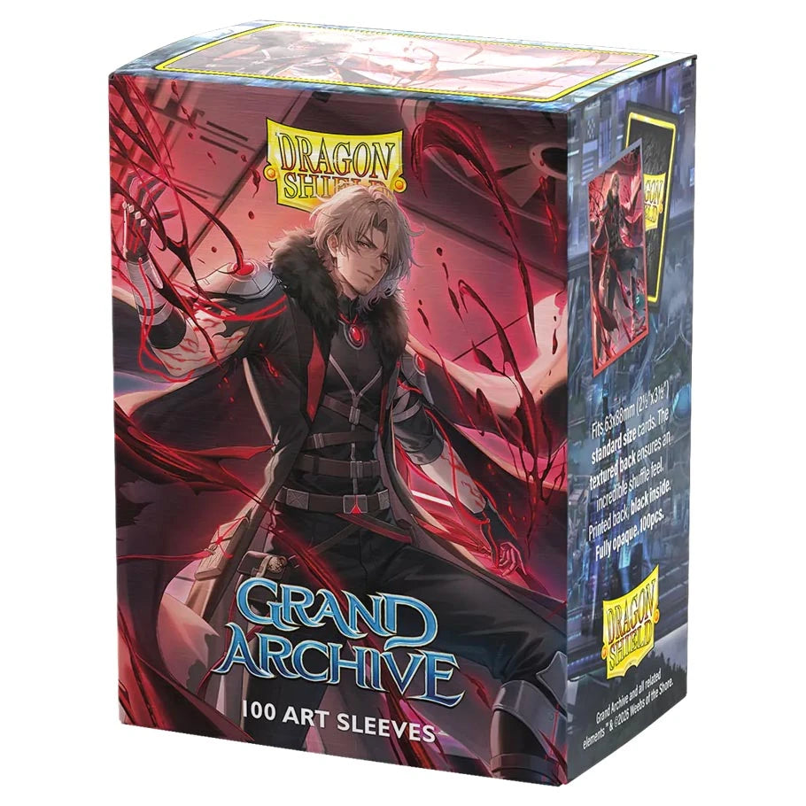 Dragon Shield Grand Archive Dante, Hemomancer Matte Dual Art Sleeves – 100 Count