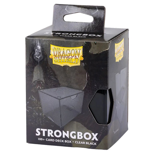 Dragon Shield Strongbox 100+ Deck Box – Clear Black