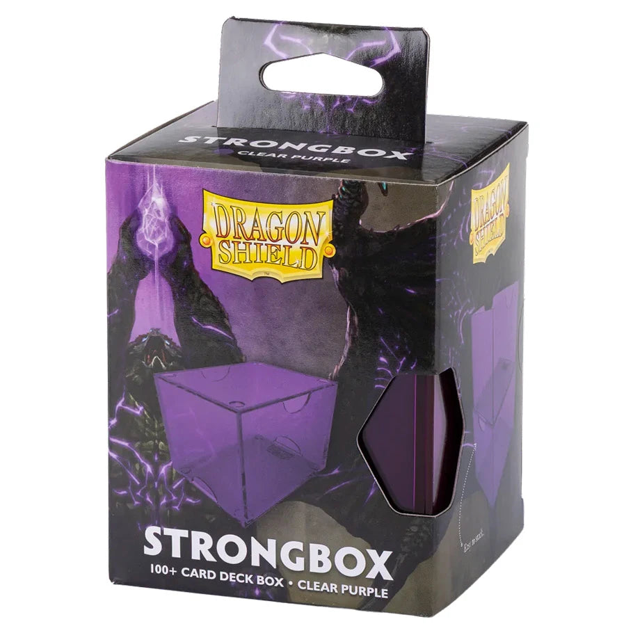 Dragon Shield Strongbox 100+ Deck Box – Clear Purple