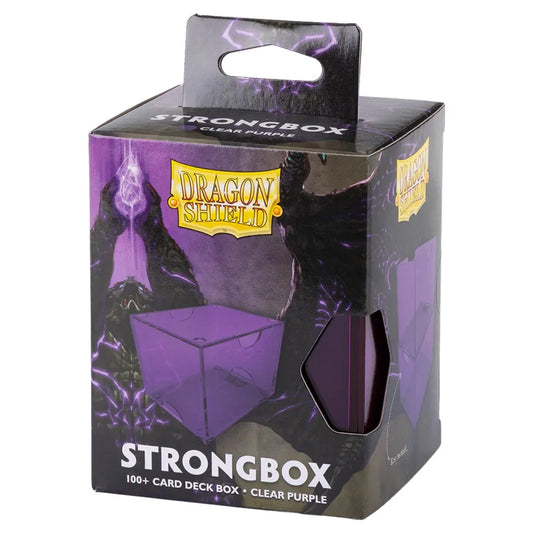 Dragon Shield Strongbox 100+ Deck Box – Clear Purple