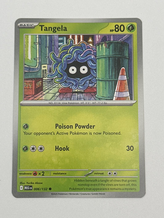 Pokémon Trading Card Game Mega Evolution MEG 006/132 Tangela Base Card
