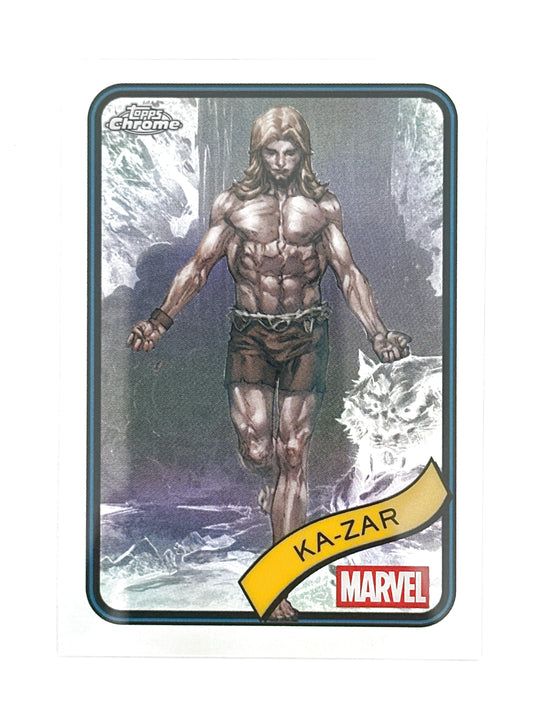 2025 Topps Marvel Chrome #084 Ka-Zar Base Refractor