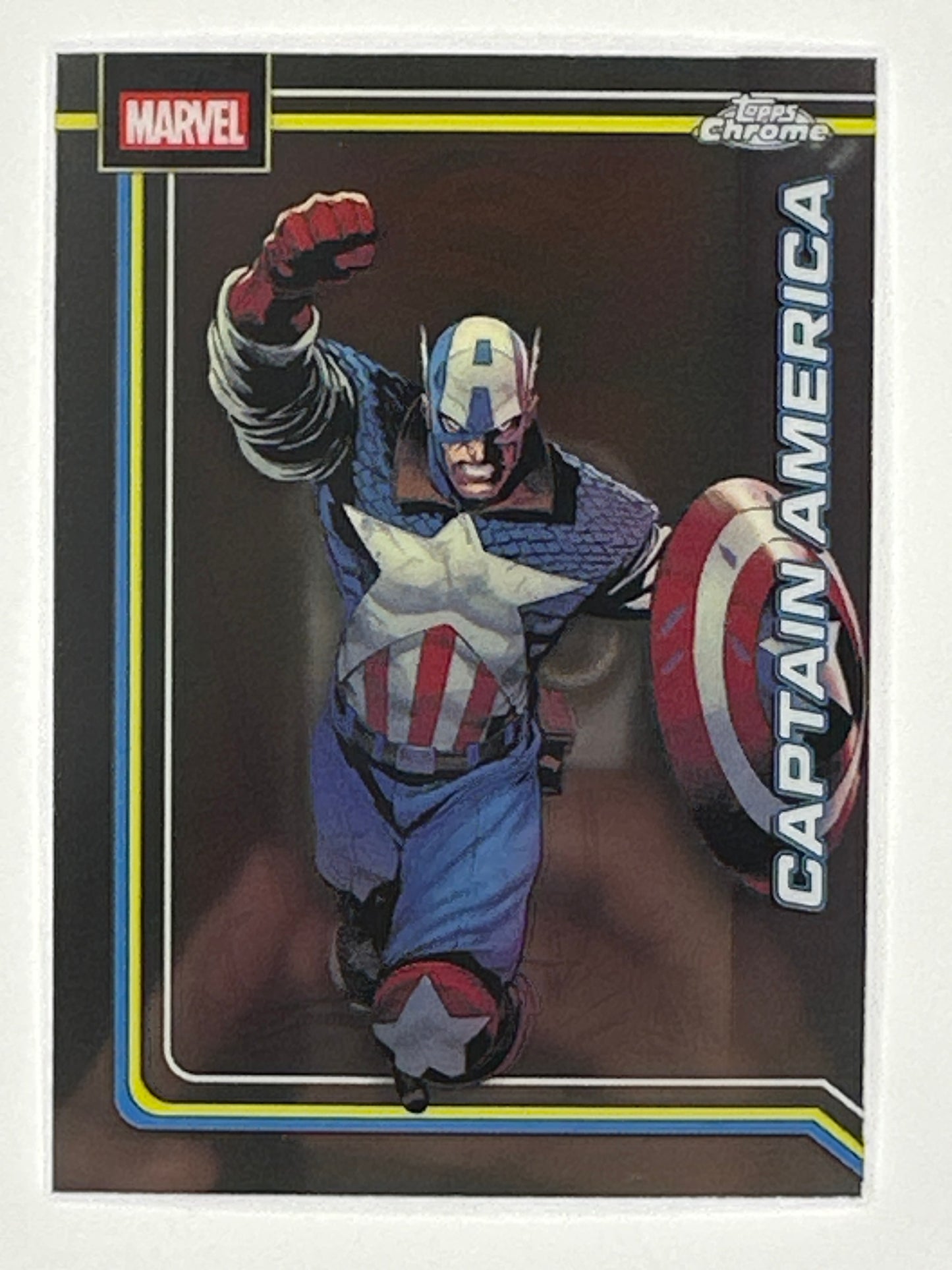 2026 Topps Marvel Chrome 019 Captain America Base Card