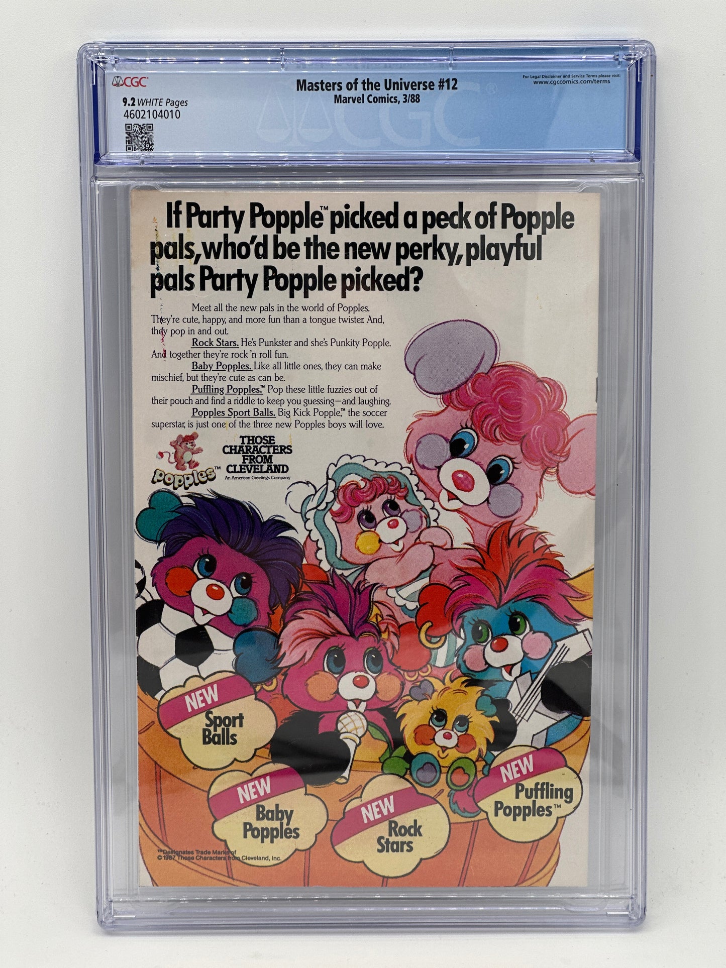 MASTERS OF THE UNIVERSE #12 GRADED CGC 9.2