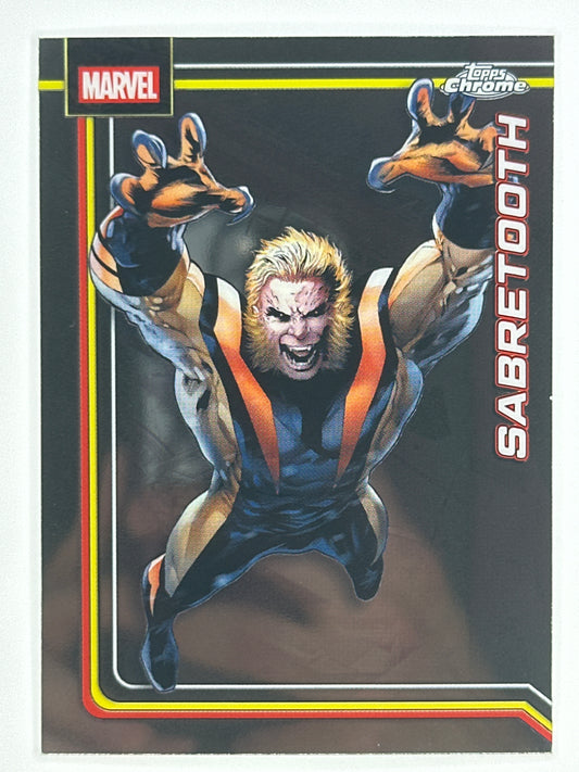 2026 Topps Marvel Chrome 144 Sabretooth Base Card