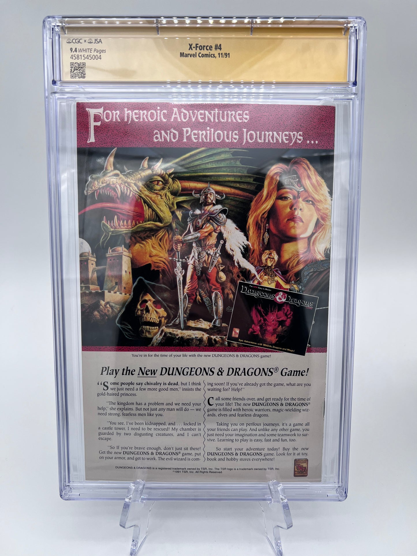 X-Force #4 Rob Liefeld Autographed Graded