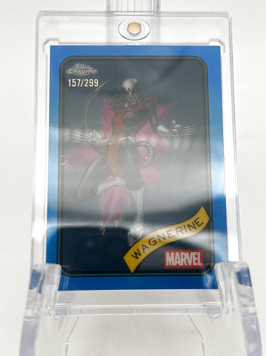 Marvel Topps Chrome Wagnerine Blue Refractor /299