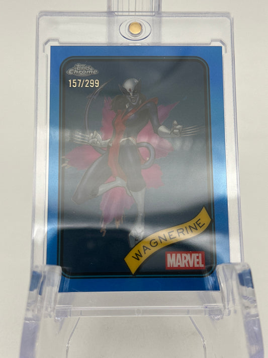 Marvel Topps Chrome Wagnerine Blue Refractor /299