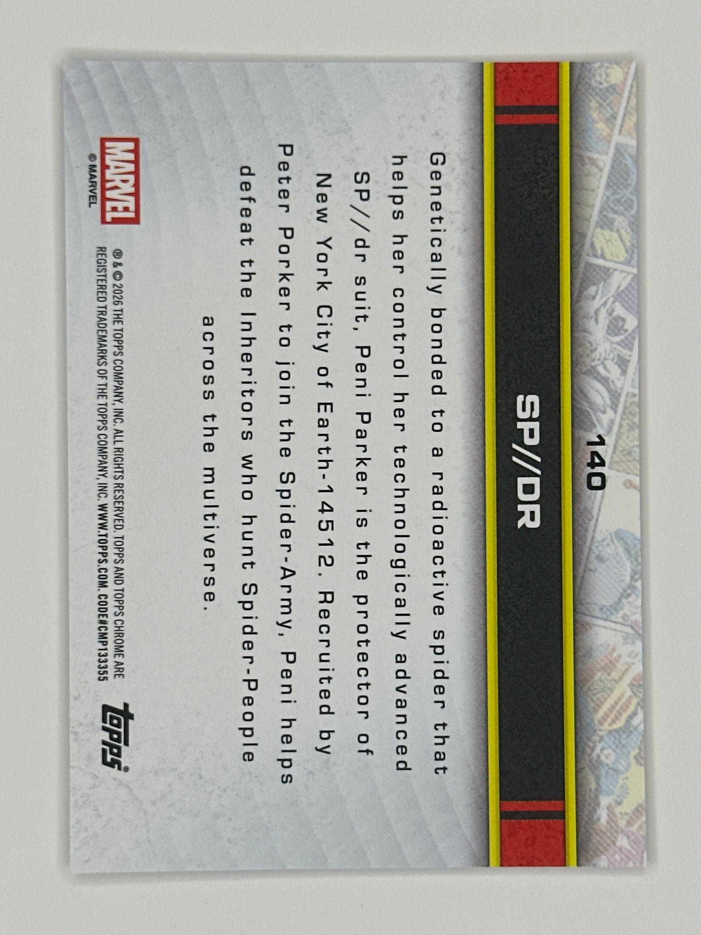 2026 Topps Marvel Chrome 140 SP//dr Base Card