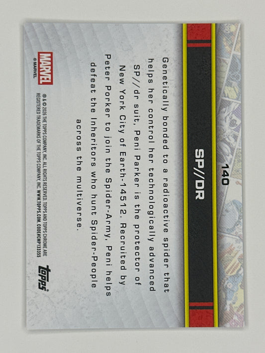 2026 Topps Marvel Chrome 140 SP//dr Base Card